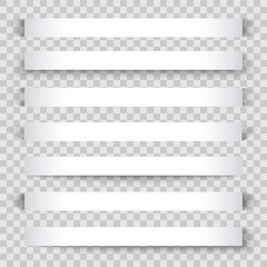 Blank sheet of paper with page curl and shadow, design element - 104961926