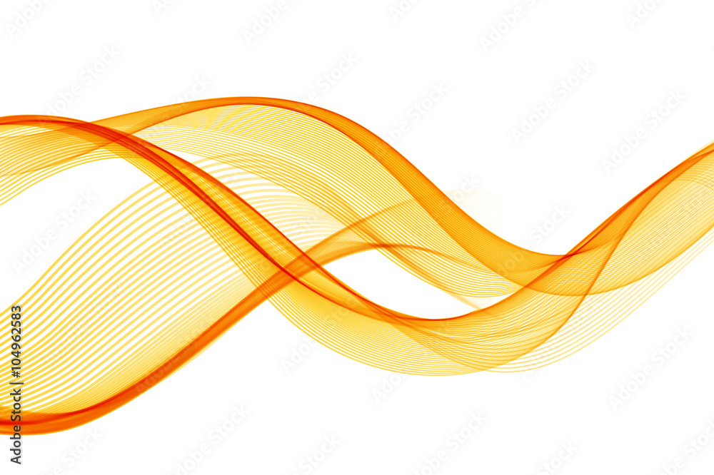 Poster Abstract color wave design element
