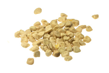 Cicerchia isolated  on white