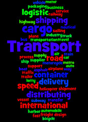 Transport, word cloud concept 6