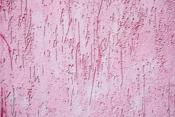 Pink paint concrete wall background or texture