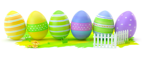 Easter eggs - obrazy, fototapety, plakaty