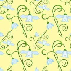 Seamless pattern with flowers