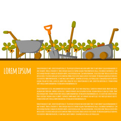Garden tools concept