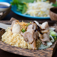 Fried Thai Mama Instant Noodles With Pork