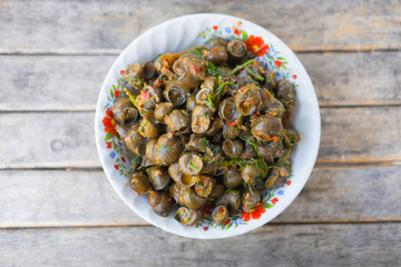 Periwinkle Curry,Local Foods of Thailand