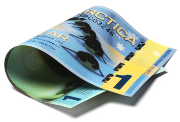 Antarctican dollar Dólar antártico دولار القارة القطبية الجنوبية Антарктический доллар Անտարկտիդական դոլար Антарктски долар 남극 달러 南極ドル دلار قطب جنوب Antarctica dollaro money Antartide currency © Comugnero Silvana