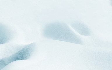 Beautiful natural snowdrift, close up