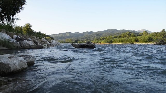 River Laba in the Caucasus mountains