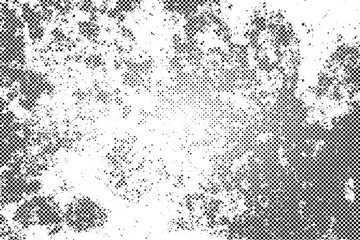 Grunge texture with overlay halftone dots effect - 104970383