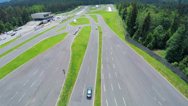 The air view of polygon