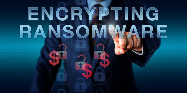 Infected User Pressing ENCRYPTING RANSOMWARE