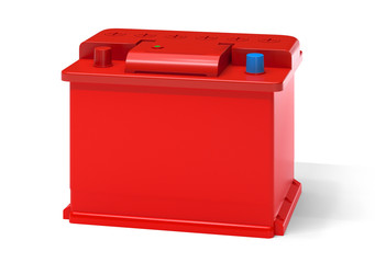 Red car battery