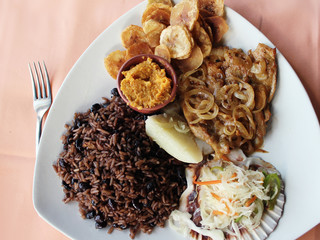 Delicious cuban meal