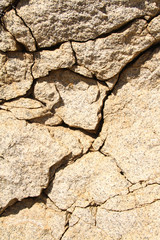 Cracked Mountainside Rock