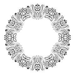 Abstract Ornate Mandala. Decorative frame for design.