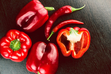 Fresh vegetables Colorful peppers