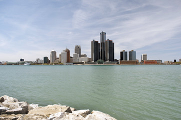 Fototapeta premium Detroit, Michigan Skyline