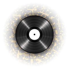music black vinyl record