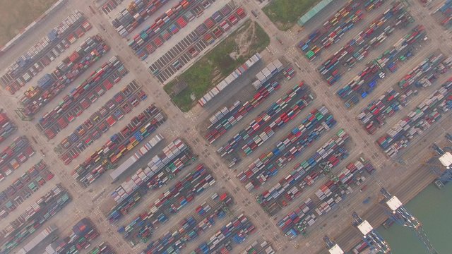 Shanghai, port, cargo containers