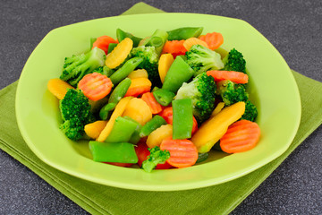 Steamed Vegetables Potatoes, Carrots, Corn, Green Beans, Onion