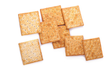 Cracker isolated on white background