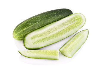 Cucumber isolated on white background