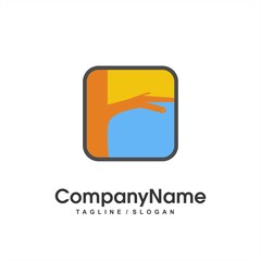 Landscaping logo icon Vector