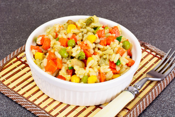 Risotto with Vegetables, Peas