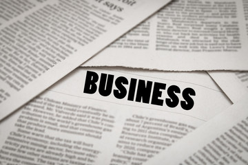 business analysis concept with business newspaper