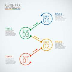 Abstract infographics number options template. 