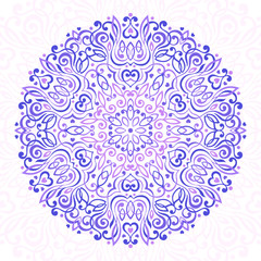 Abstract Flower Mandala. Decorative ethnic element for design.