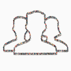 people shape  man icon