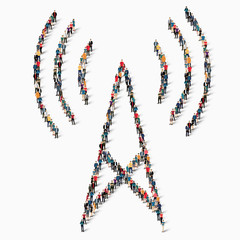 people    wi-fi internet icon