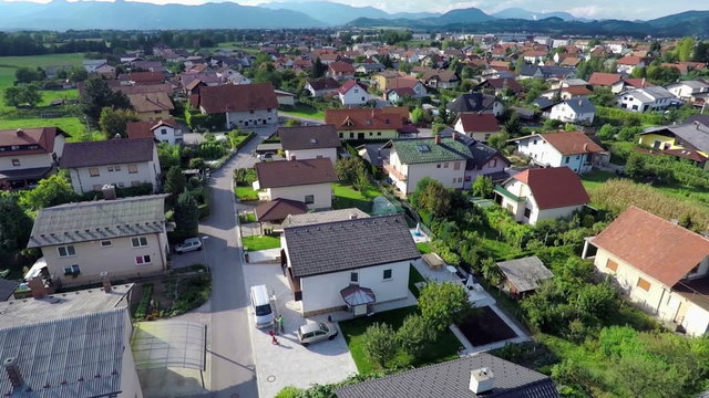 Small village in the summer time