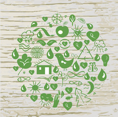 Ecological signs conceptual background - illustration - 104989322