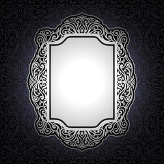 Vintage background design, elegant book cover, victorian style