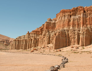 Red Rock Canyon State Park in the high desert of Southern California near Cantil and California City California USA on the way to Ridgecrest