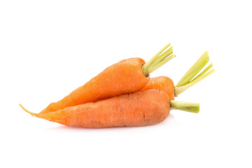 baby carrot on white background