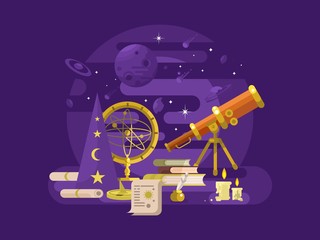 Astronomy design retro © Kit8 d.o.o.