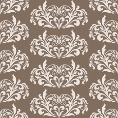 Damask beautiful background with rich, old style, luxury ornament