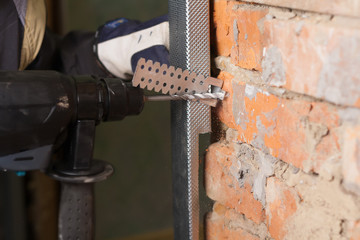 Монтаж подвеса профиля