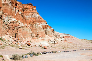 Red Rock Canyon State Park in the high desert of Southern California near Cantil and California City California USA on the way to Ridgecrest