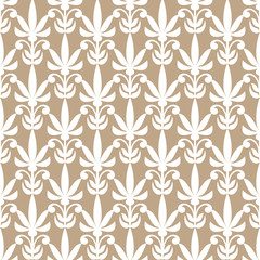 Damask beautiful background with simple, antique style ornament