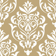 Damask beautiful background with rich, old style, luxury ornament