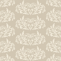 Damask beautiful background with rich, old style, luxury ornament