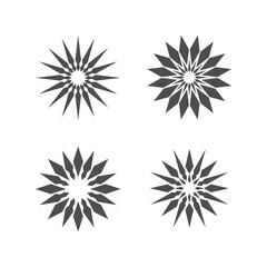 Set of abstract stars for design