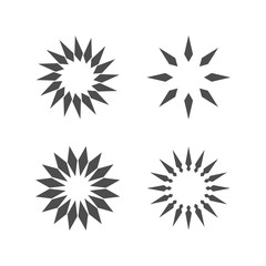 Set of abstract stars for design