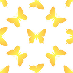 Obraz premium golden butterfly seamless