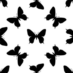 black butterfly seamless
